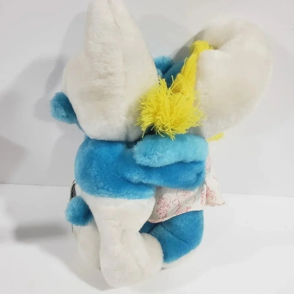 Ganz Bros Vintage Plush Hugging Papa Smurf/  Smurfette . - Picture 2 of 8